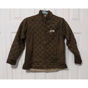 EQUINE COUTURE Equestrian Duet Jacket Vest Quilted Natasha Brown Ladies Size L